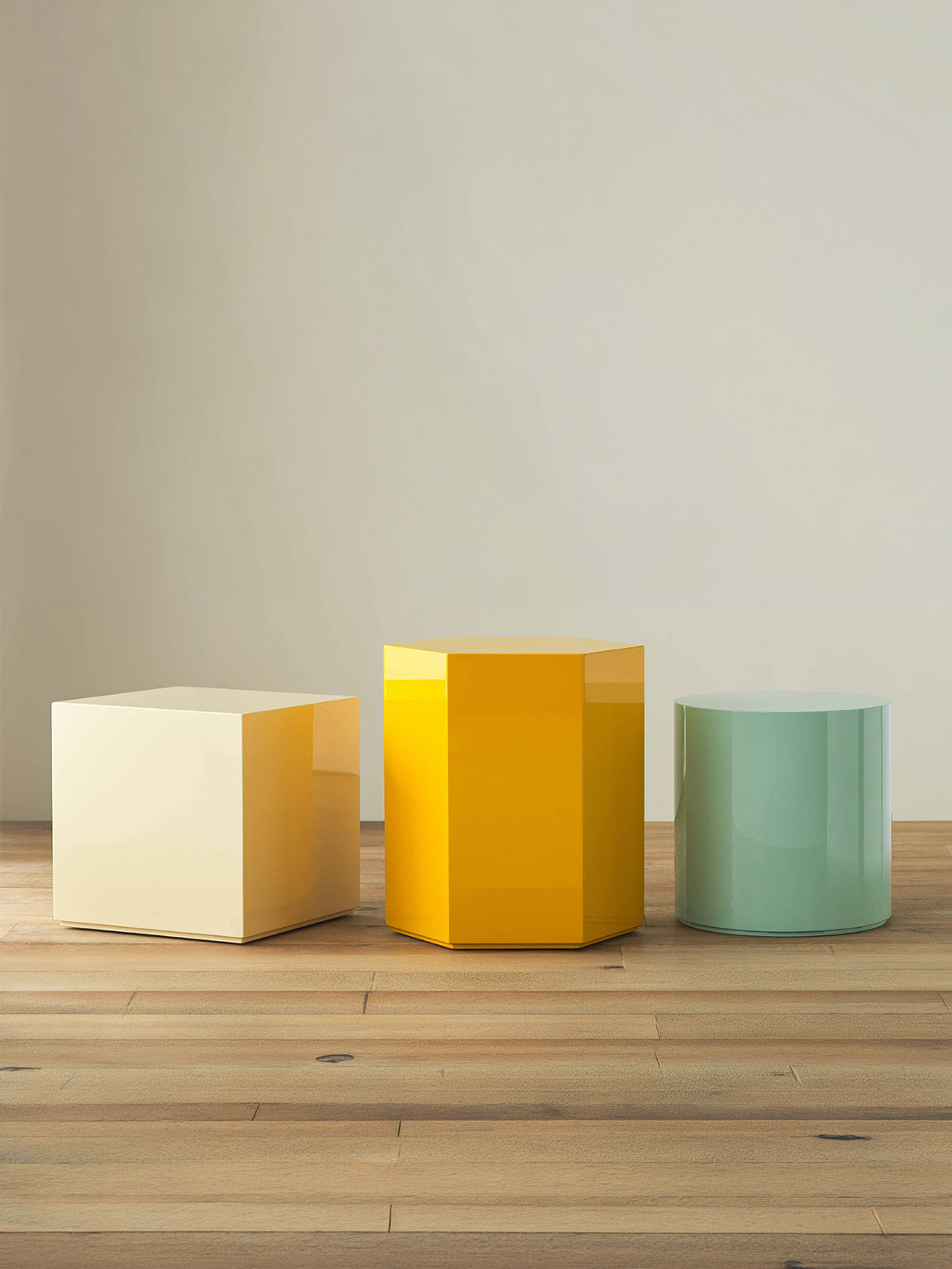 Buffed Up Cylinder Side Table