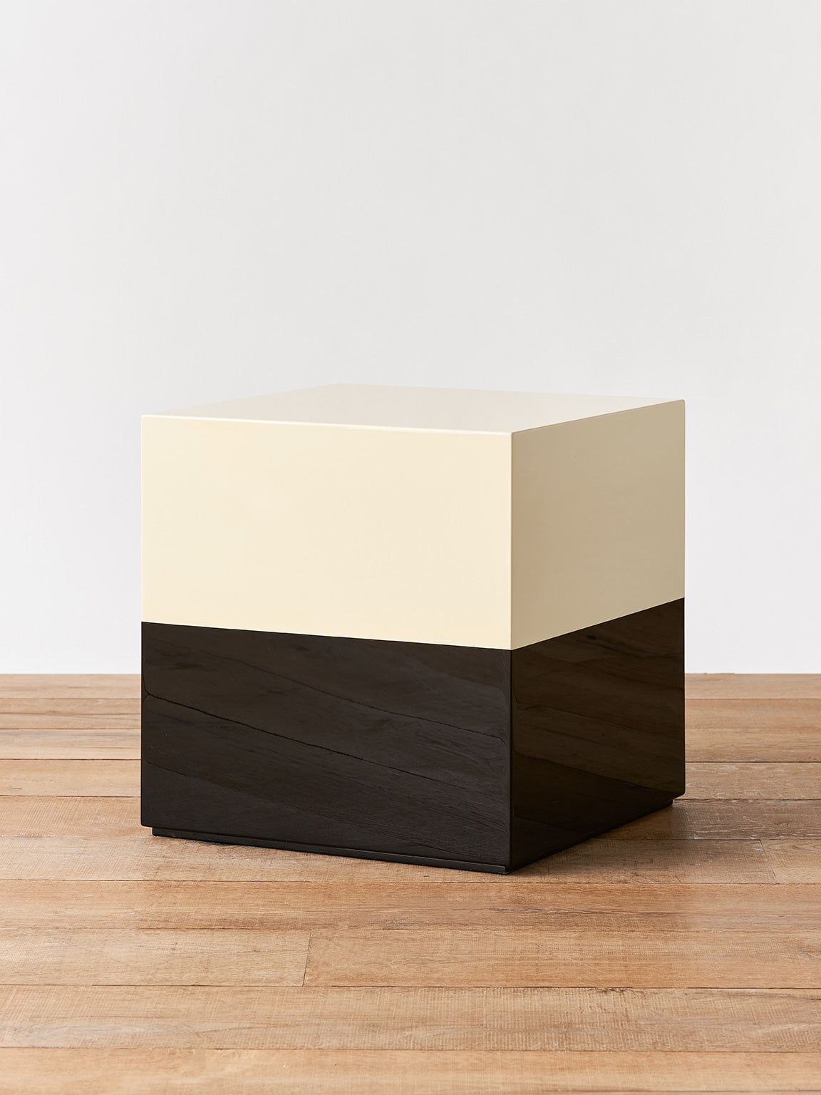 Two Tone Cube Side Table