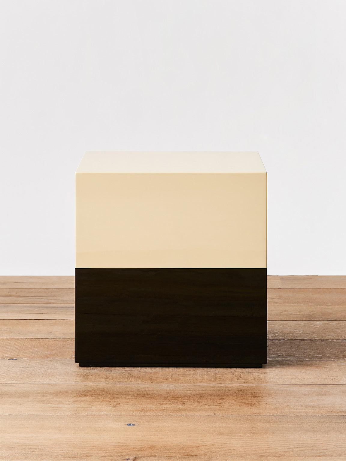 Two Tone Cube Side Table