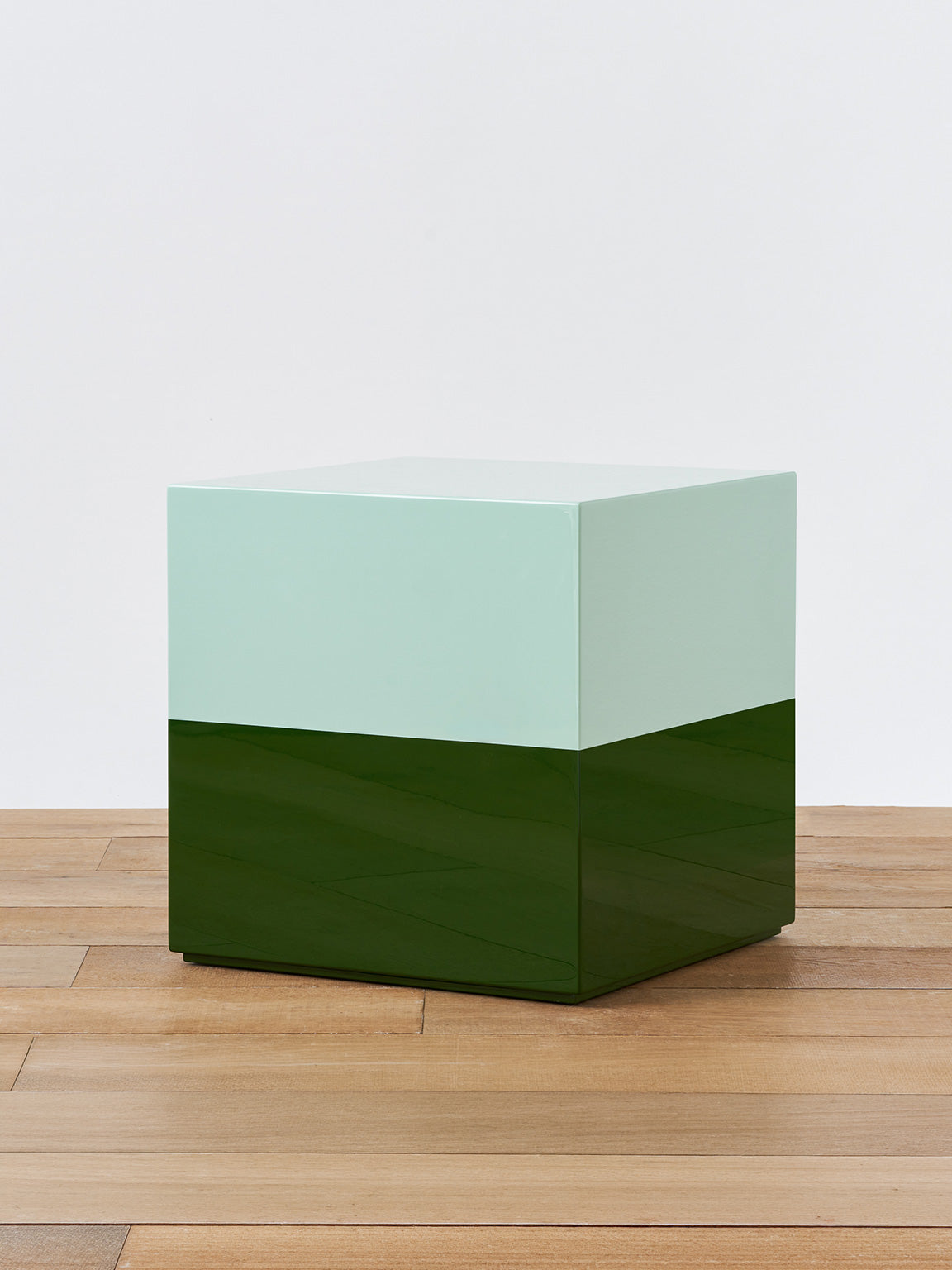 Two Tone Cube Side Table