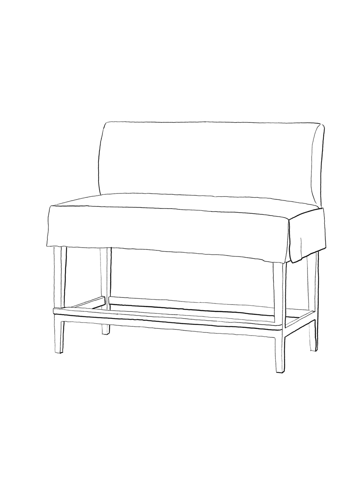 Whitewater Breakfast Bench